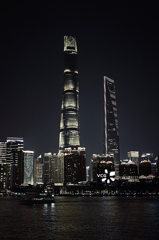 上海中心大厦与环球金融中心图片素材