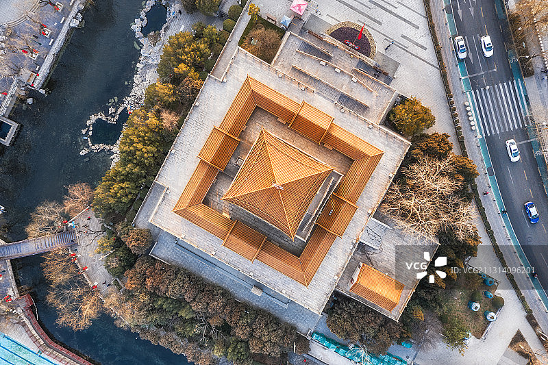 山东济南解放阁图片素材