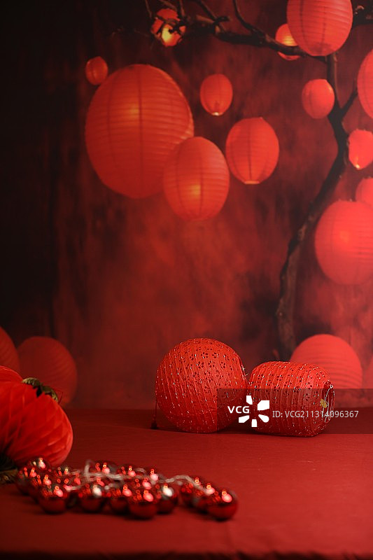 红色新年背景图片素材