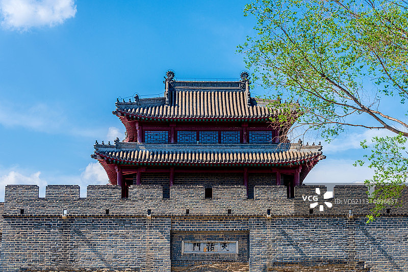 中国辽宁辽阳东京城城址天佑门图片素材