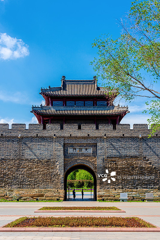 中国辽宁辽阳东京城城址天佑门图片素材
