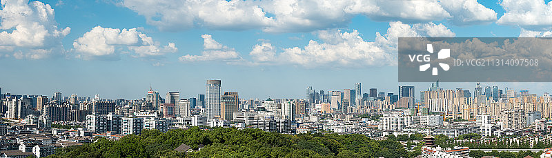 浙江杭州西湖钱塘江城市风光图片素材