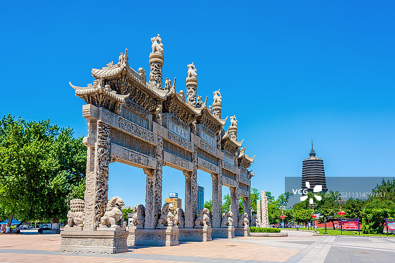 中国辽宁辽阳城市风光图片素材