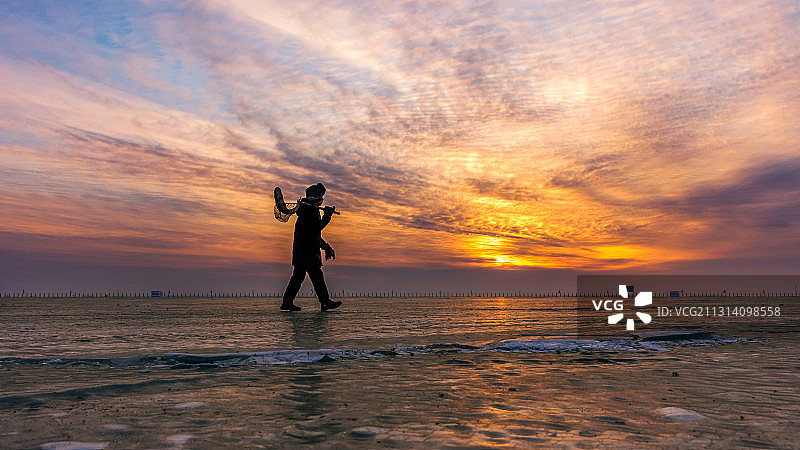 查干湖冬捕纪实图片素材
