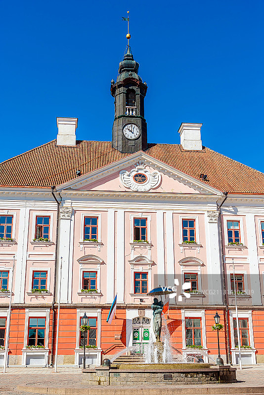 爱沙尼亚塔尔图市政厅广场图片素材