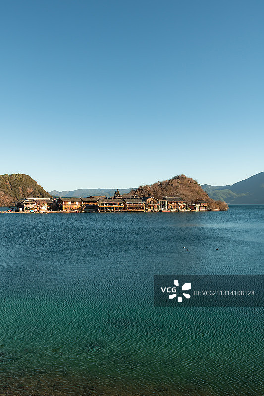 泸沽湖里格半岛风光图片素材