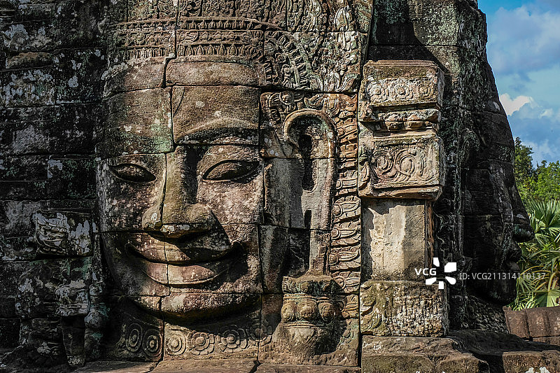 高棉的微笑图片素材