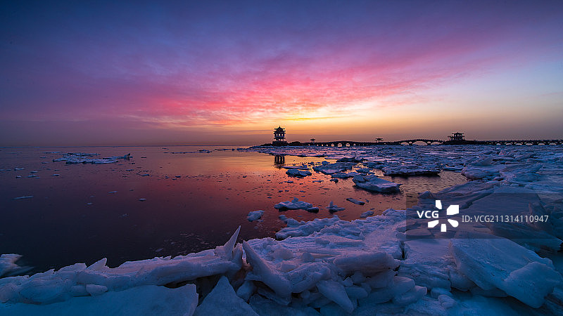 冬天的朝霞图片素材