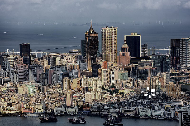 澳门天际线图片素材