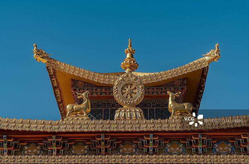 飞来寺金顶图片素材