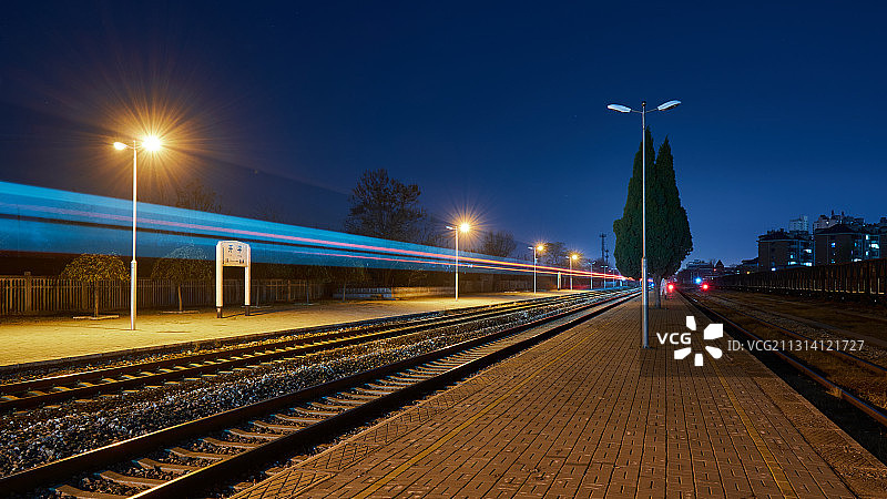 小站蓝调图片素材