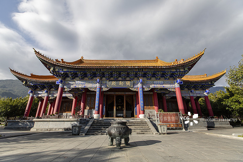 云南省大理市崇圣寺弥勒殿图片素材