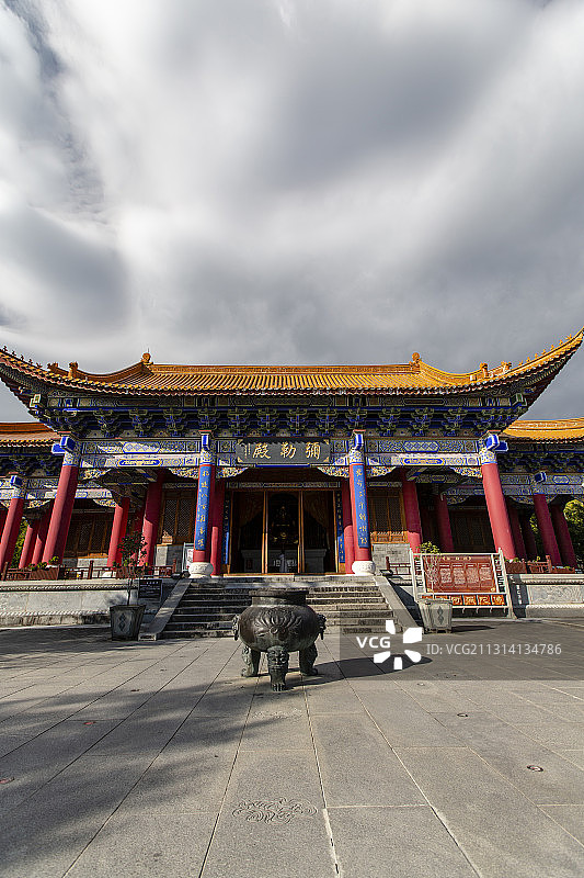 云南省大理市崇圣寺弥勒殿图片素材