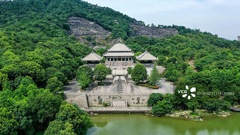 浙江省绍兴市上虞区曹娥江风景名胜区-中华孝德园图片素材