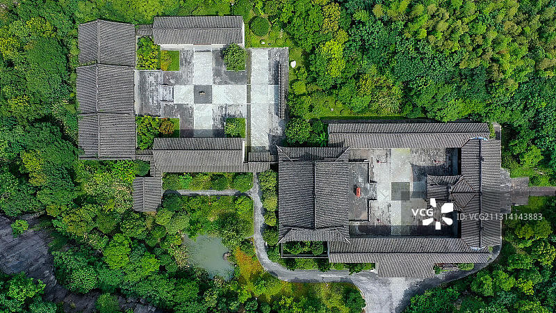 浙江省绍兴市上虞区曹娥江风景名胜区-中华孝德园图片素材