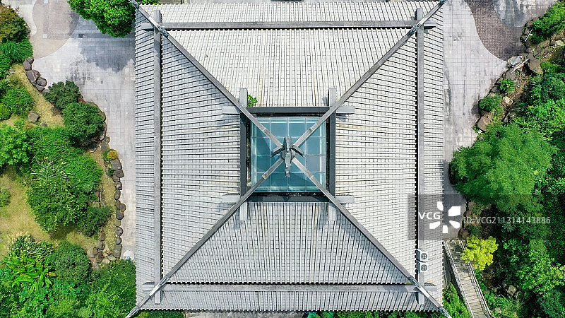 浙江省绍兴市上虞区曹娥江风景名胜区-中华孝德园图片素材
