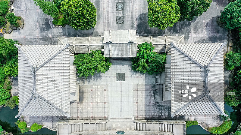 浙江省绍兴市上虞区曹娥江风景名胜区-中华孝德园图片素材