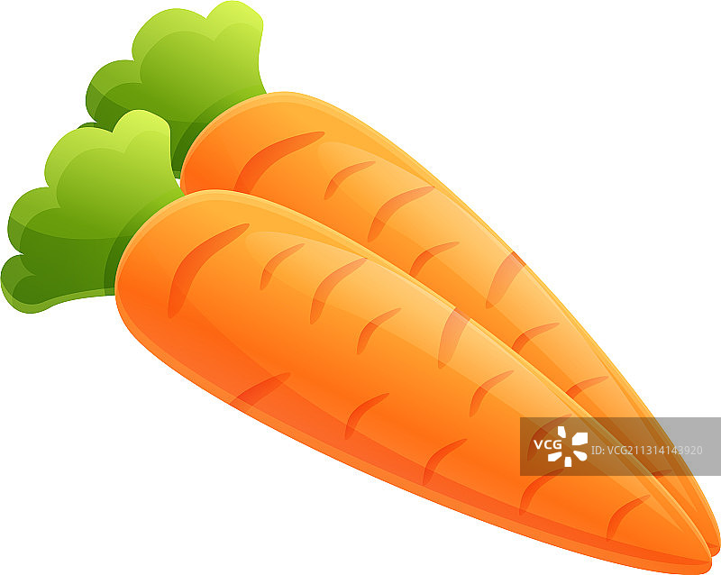 卡通农场胡萝卜图标图片素材