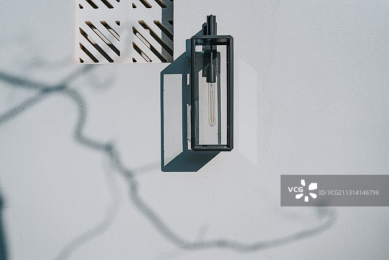 墙上的壁灯图片素材