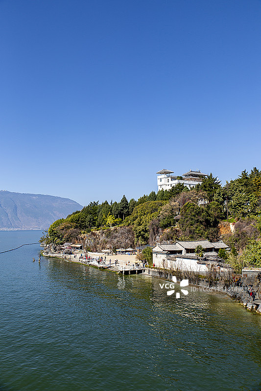 云南省大理市南诏风情岛风光图片素材