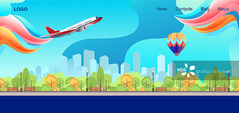 概念横幅主页模板图片素材