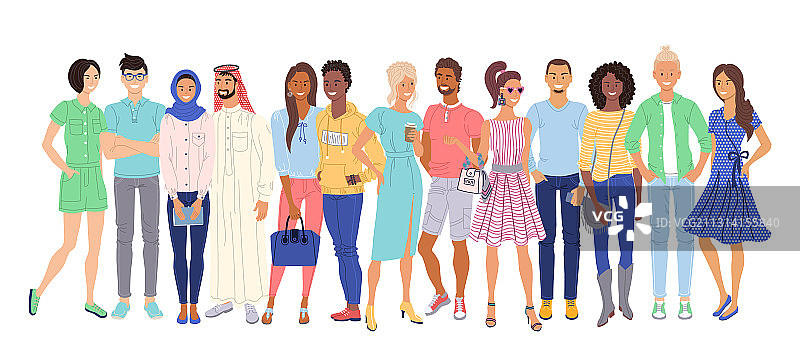 不同种族的人图片素材