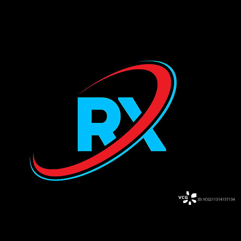 RX字母徽标设计图片素材
