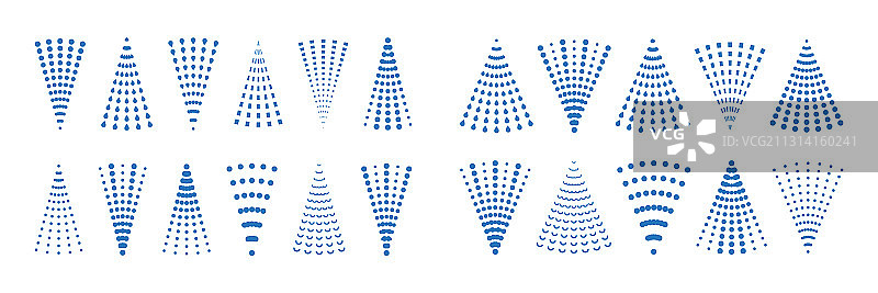 流体喷雾符号图标集图片素材