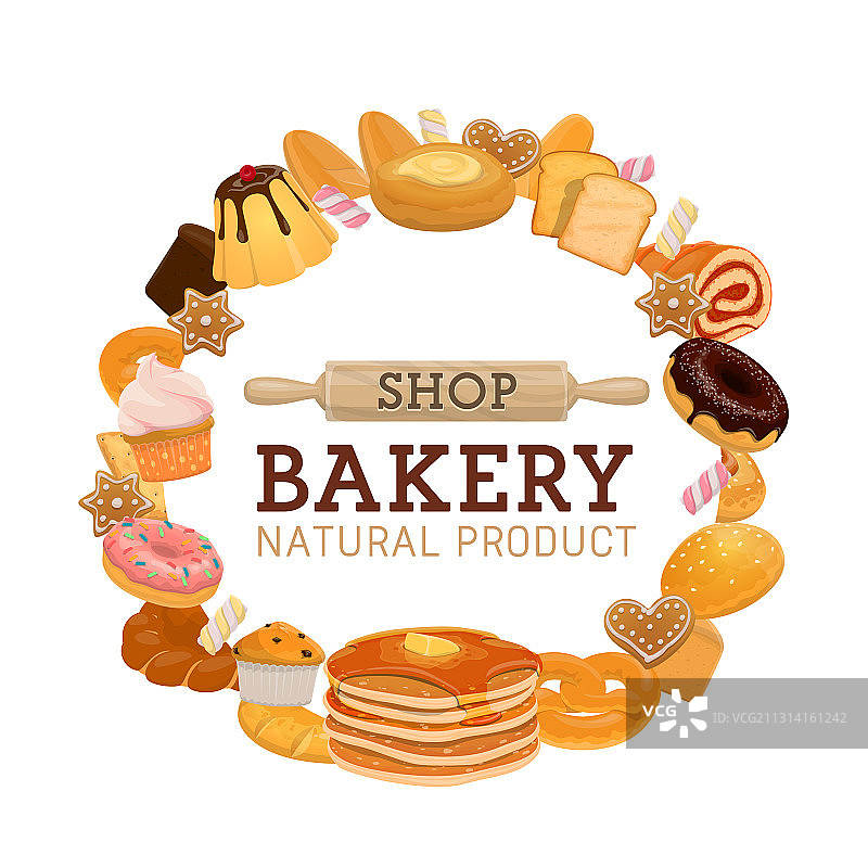 烘焙糕点店面包甜食图片素材