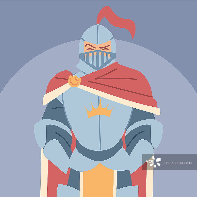 身着盔甲的中世纪骑士图片素材