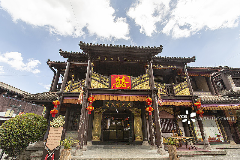 云南省大理市天龙八部影视城图片素材