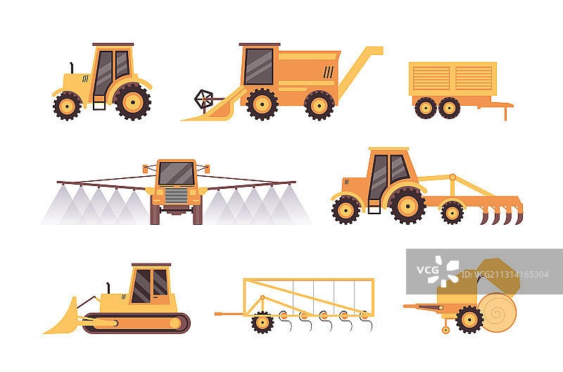 农业车辆和机械设备图片素材