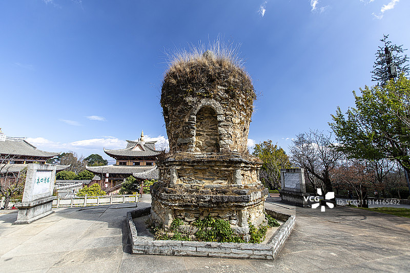 云南省大理市天龙八部影视城四僧塔图片素材