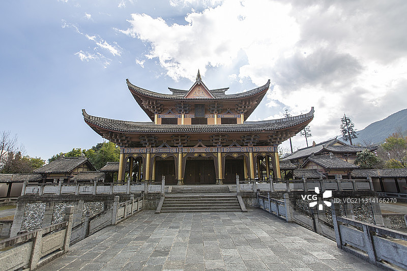 云南省大理市天龙八部影视城皇宫（西夏王宫）图片素材