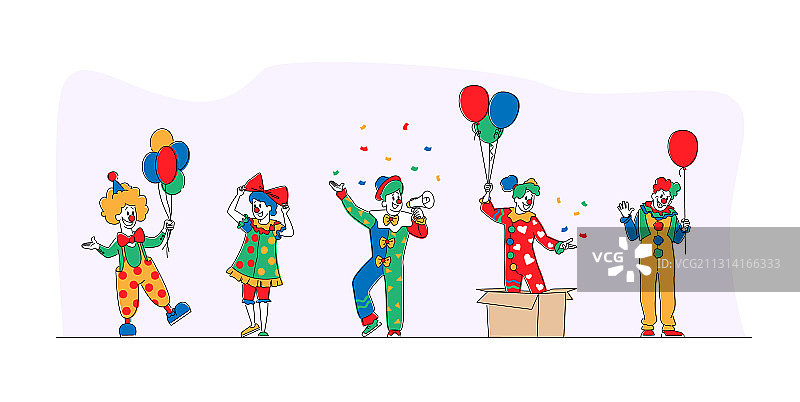 马戏团小丑嘉年华表演图片素材