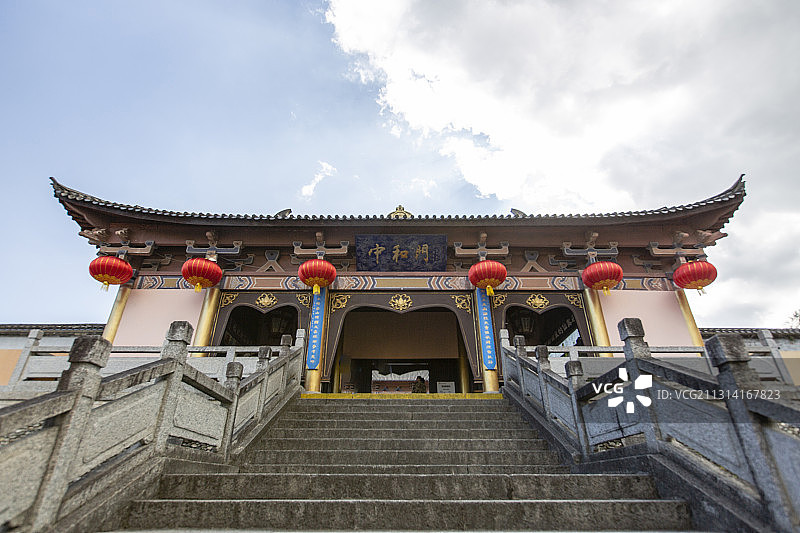 云南省大理市天龙八部影视城中和门图片素材