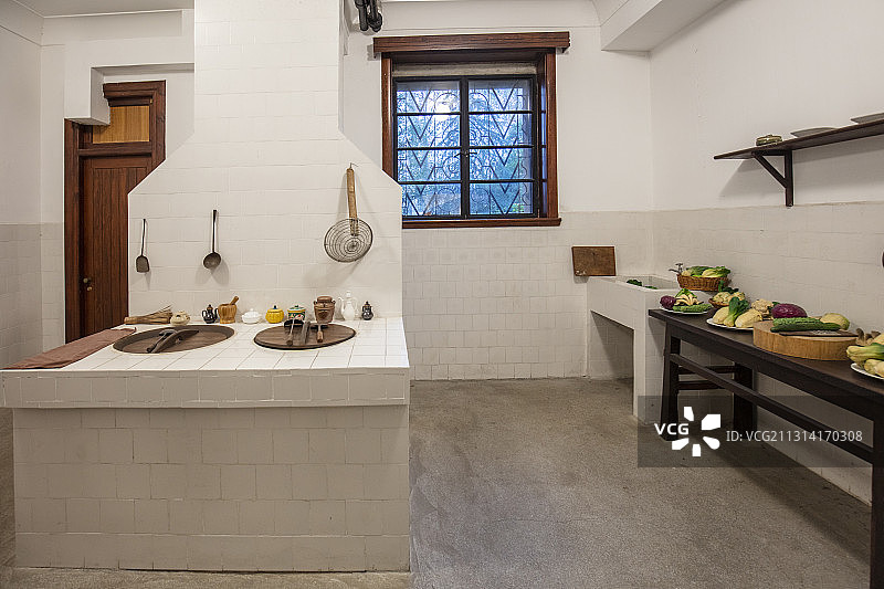 民国时期室内陈列建筑图片素材