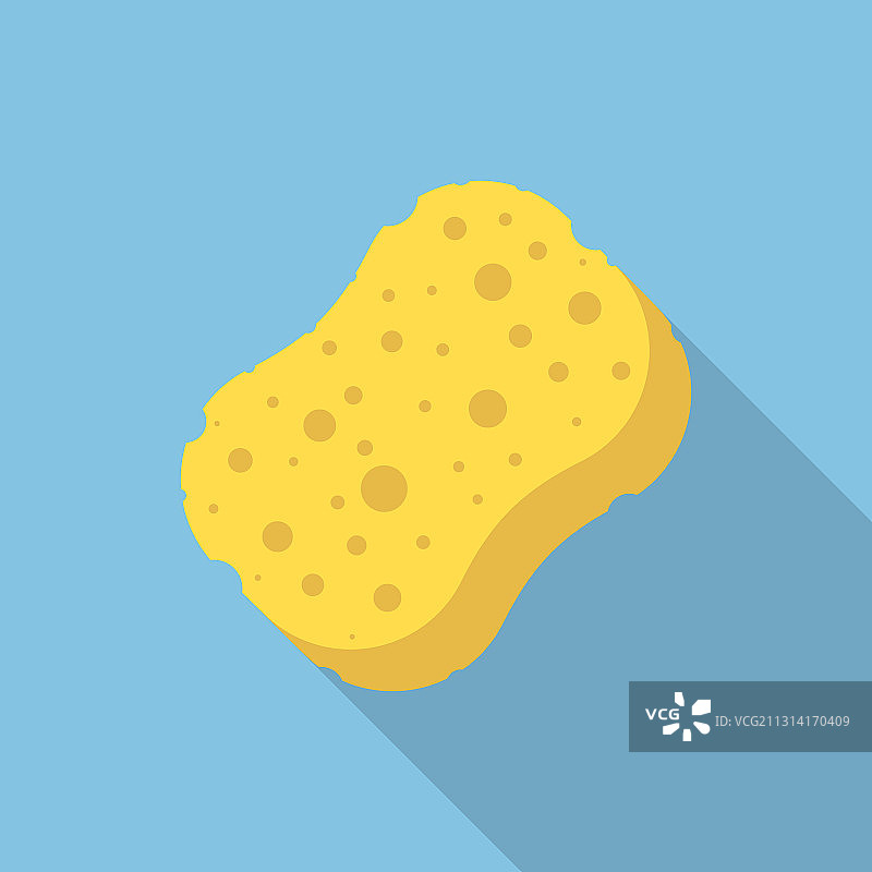 白色背景上的海绵图标图片素材