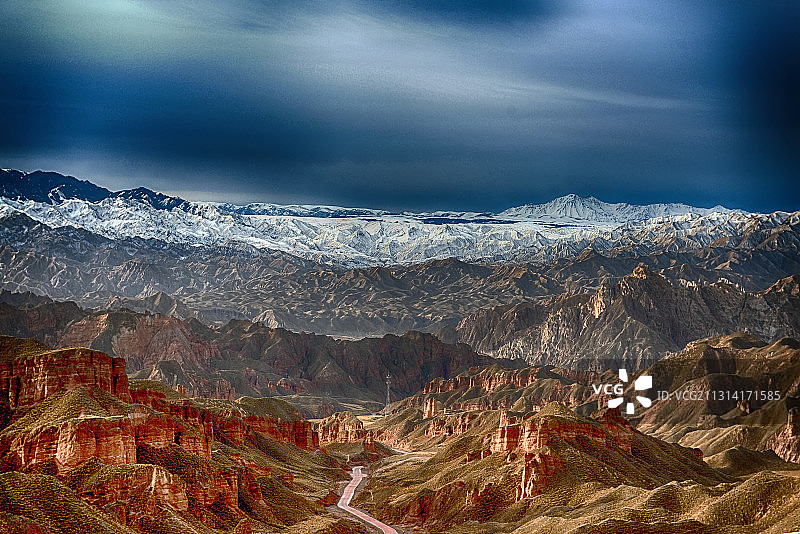 甘肃张掖冰沟丹霞风景图片素材