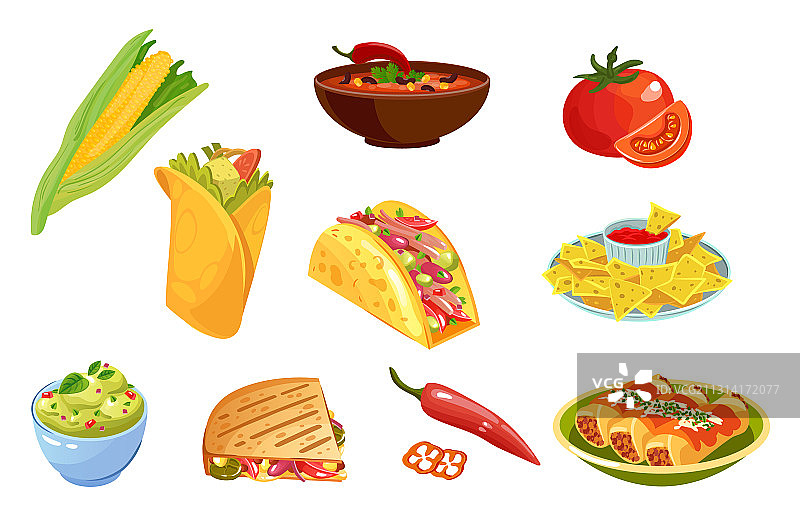 墨西哥传统食物牛油果酱图片素材