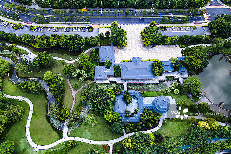 广州黄埔区生物岛水墨园图片素材