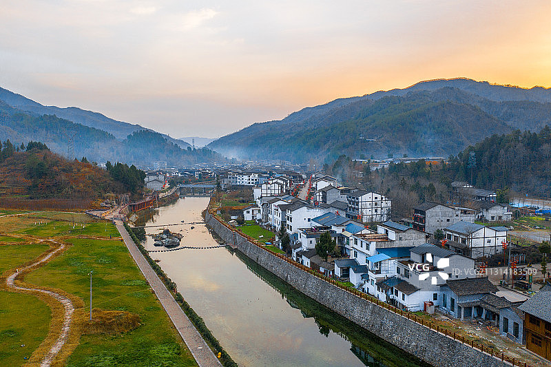 陕西旅游，青木川古镇，一代枭雄拍摄地图片素材