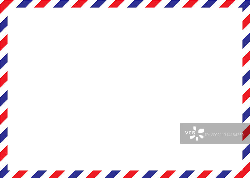 国际复古航空信封框架图片素材