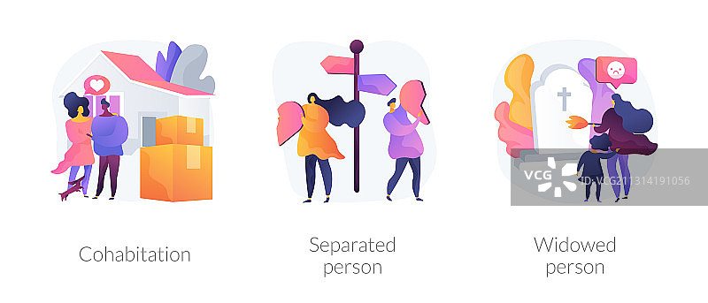 共同生活抽象概念图片素材