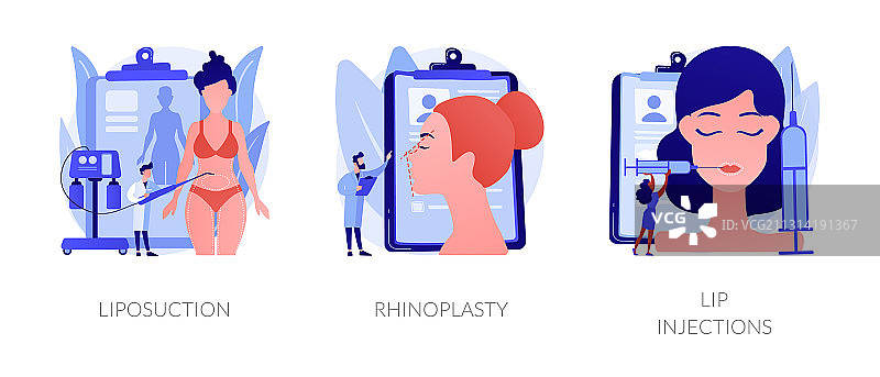 美容程序抽象概念图片素材