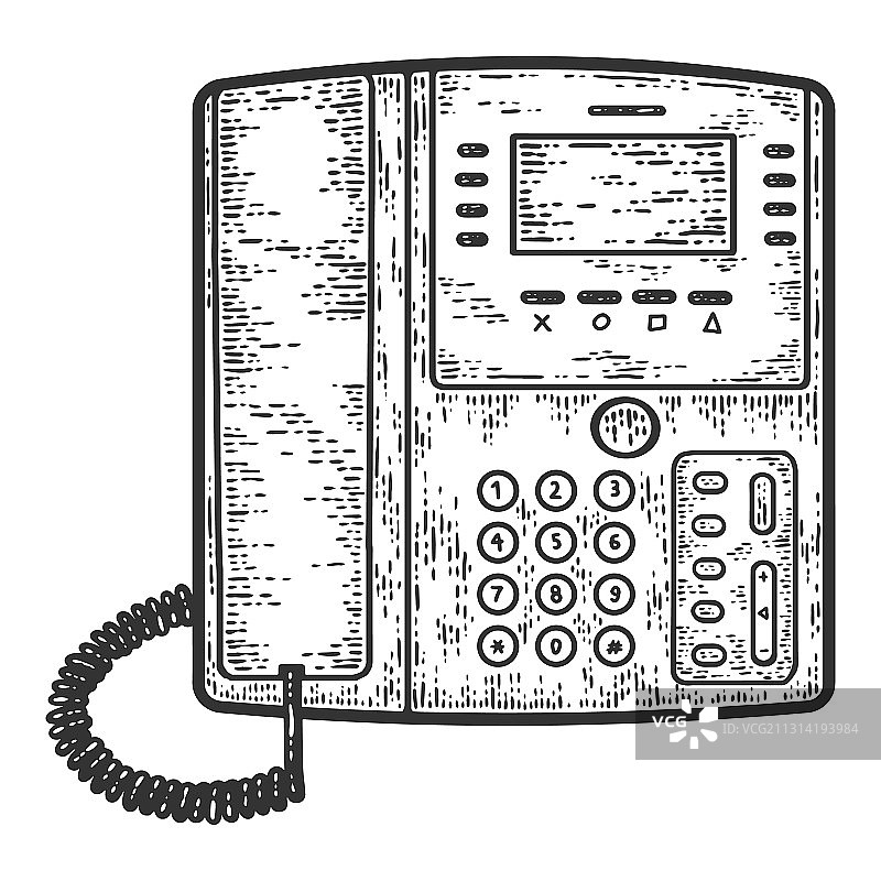 办公室电话商务电话草图划痕图片素材