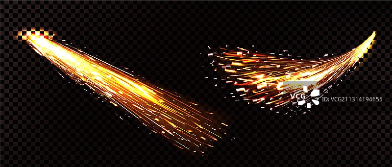逼真火焰火花金属焊接效果图片素材