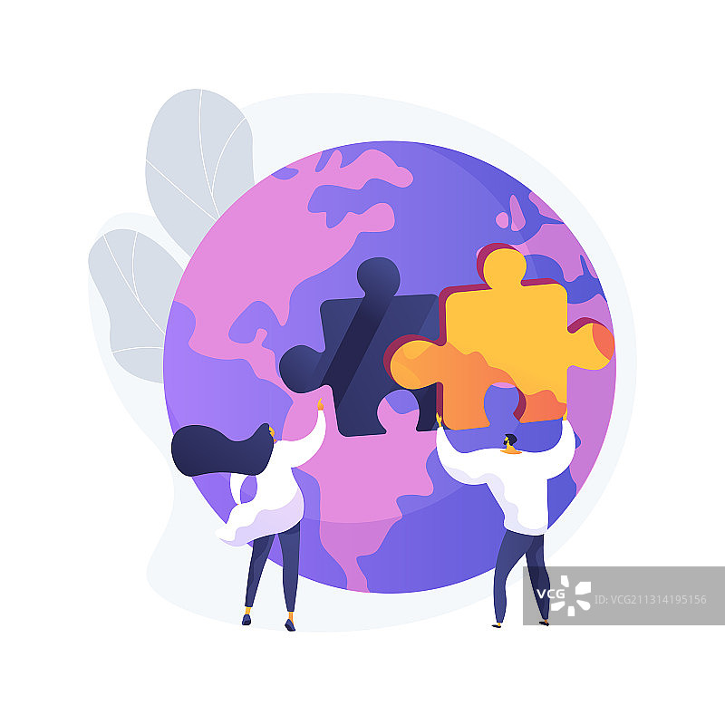 社会参与抽象概念图片素材