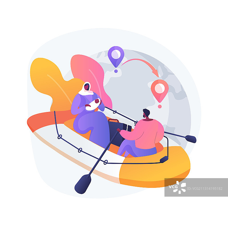 家庭迁徙抽象概念图片素材