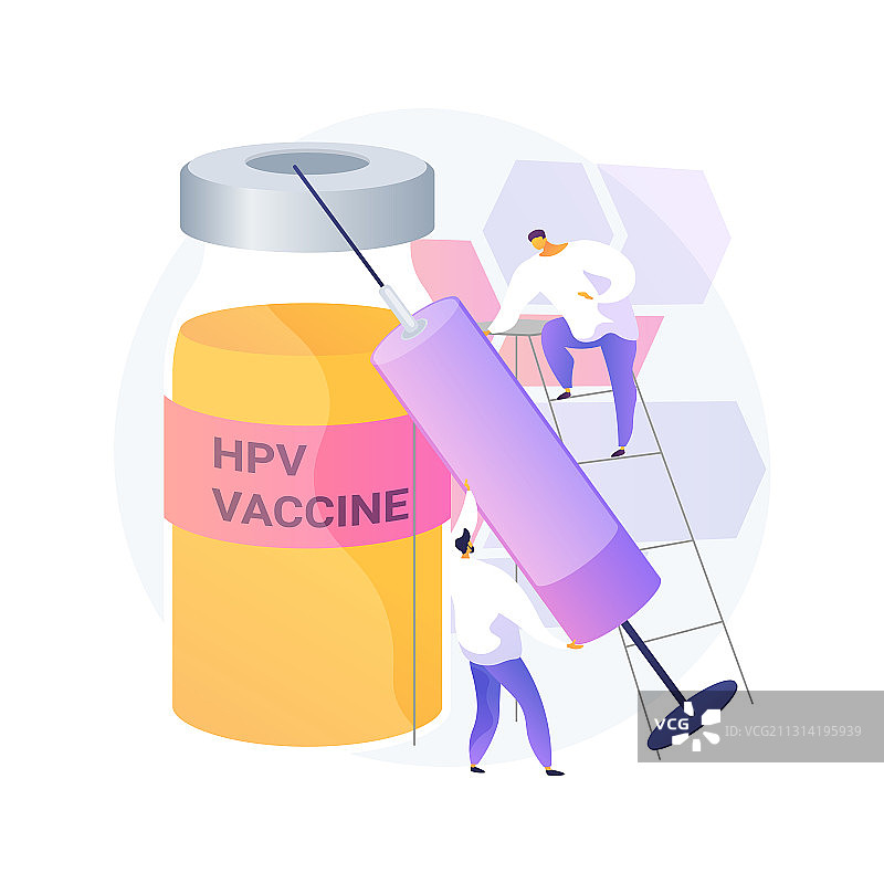 HPV疫苗接种概念图图片素材